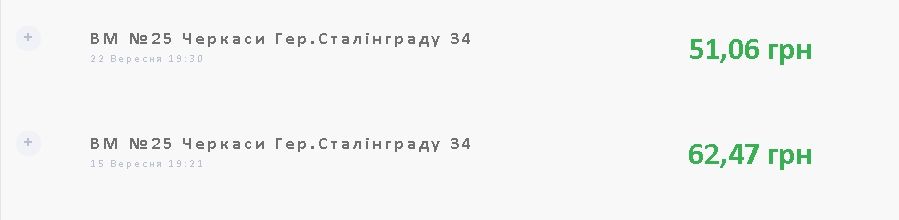 История покупок