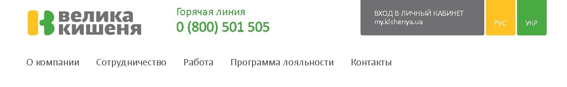 Головна сторінка - розділи